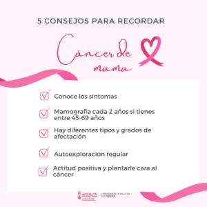 5 consejos cáncer de mama